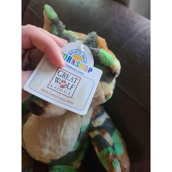 Build a Bear Great Wolf lodge camo wolf bear - Picture 3 of 4